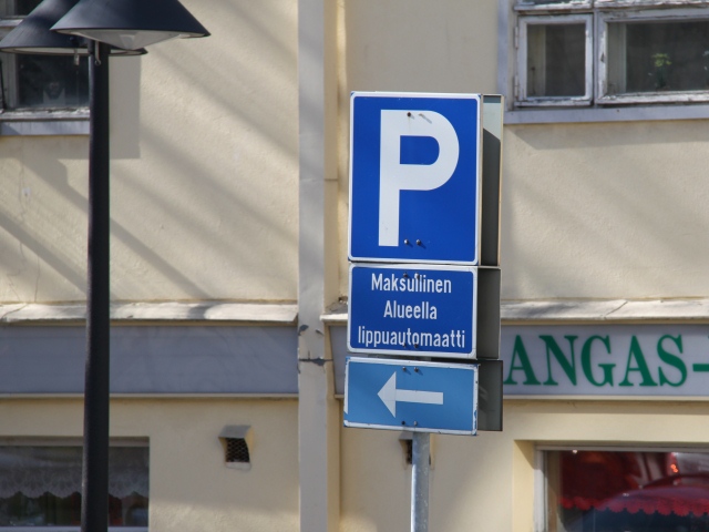 Платная парковка в Финляндии